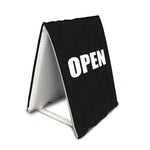 Metrix 20" x 33" E Aire Frame with Open Sign, Black