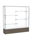 Ghent 72" x 72" Metal & Glass Display Case, Walnut