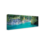 Trademark David Evans "Blue Pools-NZ" Gallery-Wrapped Canvas Art, 10" x 32"