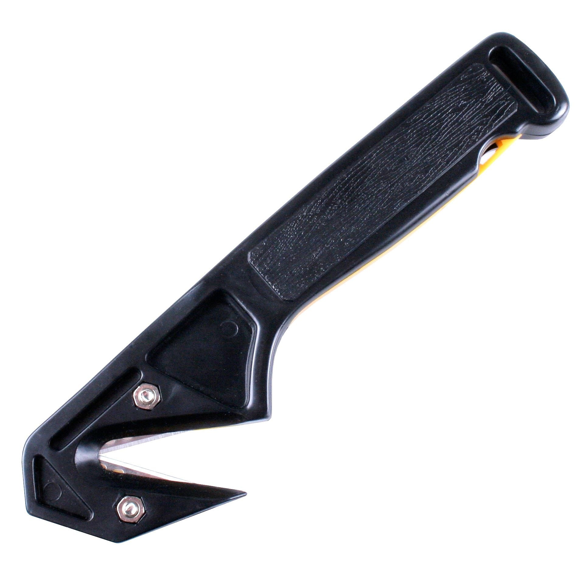 Cosco® Plastic/Metal Band/Strap Replaceable Blade Utility Knife, Black, 5/Pack (091482PK5)
