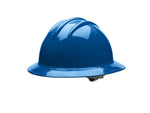 Bullard Polyethylene 6-Point Ratchet Suspension Full Brim Hard Hat, Blue (216-33KBR)