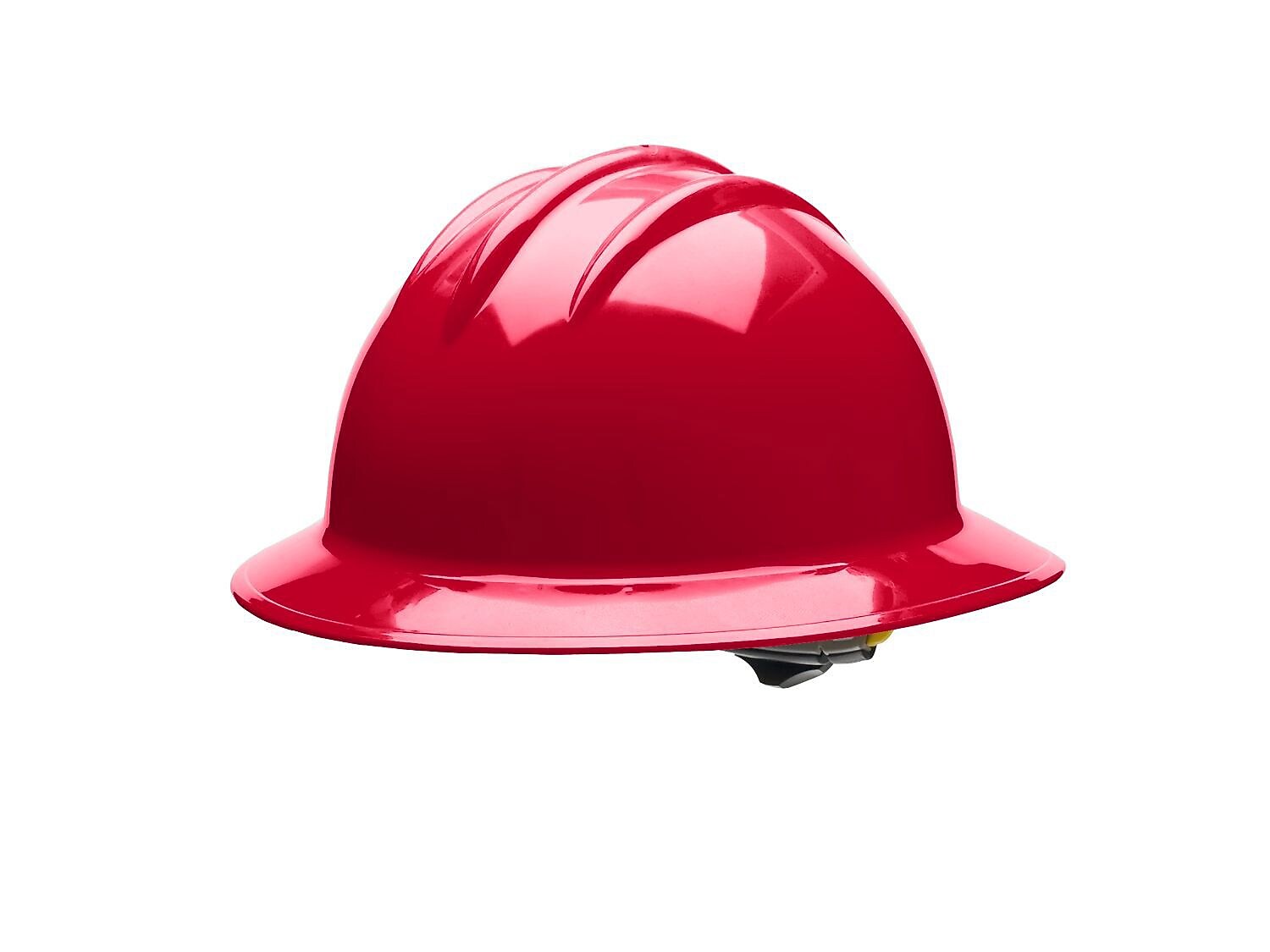 Bullard Polyethylene 6-Point Ratchet Suspension Full Brim Hard Hat, Red (216-33RDR)