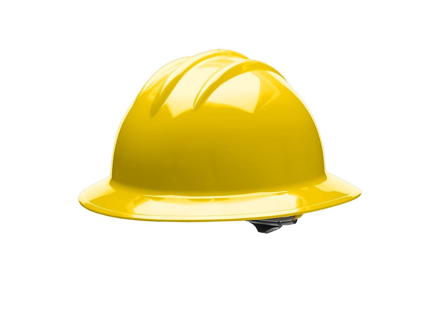 Bullard 6-Point Ratchet Suspension Full Brim Hard Hat, Yellow (216-33YLR)