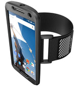 SUPCASE Easy Fitting Sport Case and Armband Combo For Google Nexus 6, Black/Black