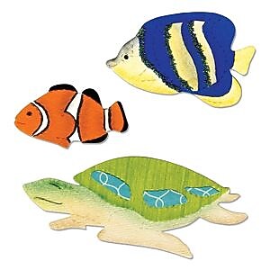 Sizzix Bigz Die Angelfish, Clownfish & Sea Turtle 5.5" x 6"