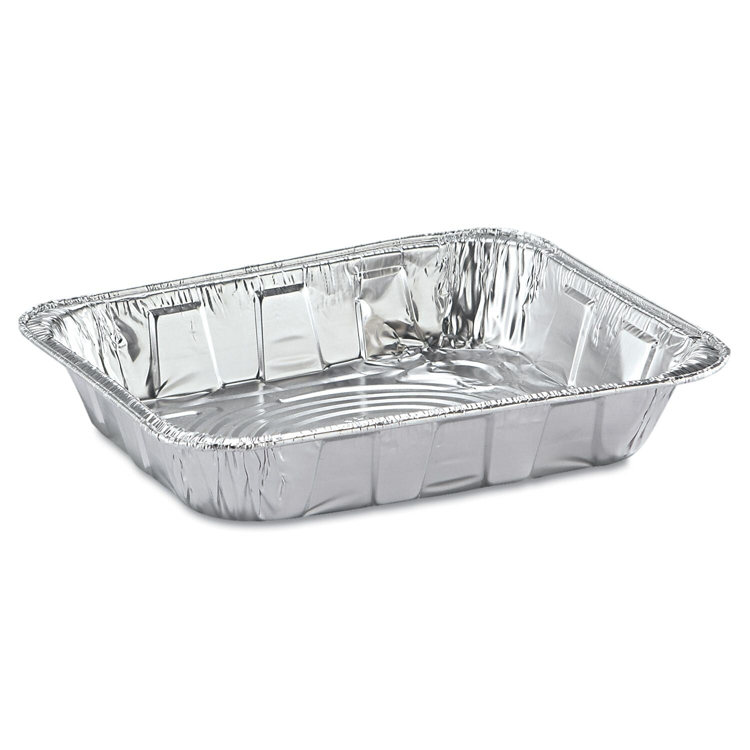 Pactiv Aluminum Steam Table Pan, Half-Size, 2.6" Deep, 100/Carton