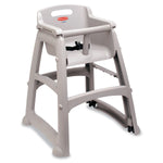 Rubbermaid® Sturdy Chair™ Youth Seat with Wheels, Platinum