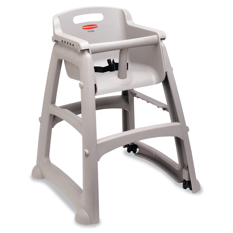 Rubbermaid® Sturdy Chair™ Youth Seat with Wheels, Platinum