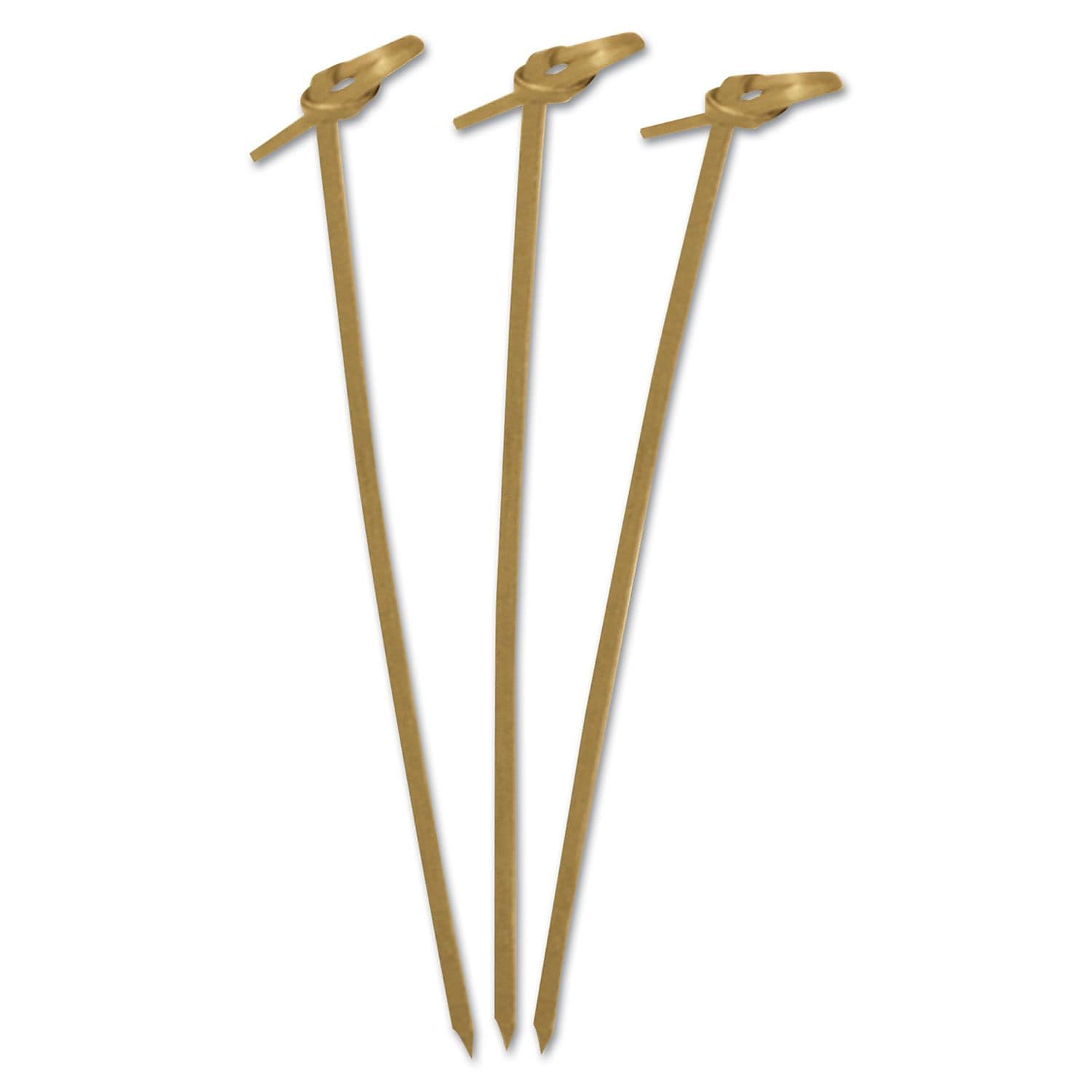 ROYAL PAPER PRODUCTS Knotted Bamboo Pick Olive Green 4"