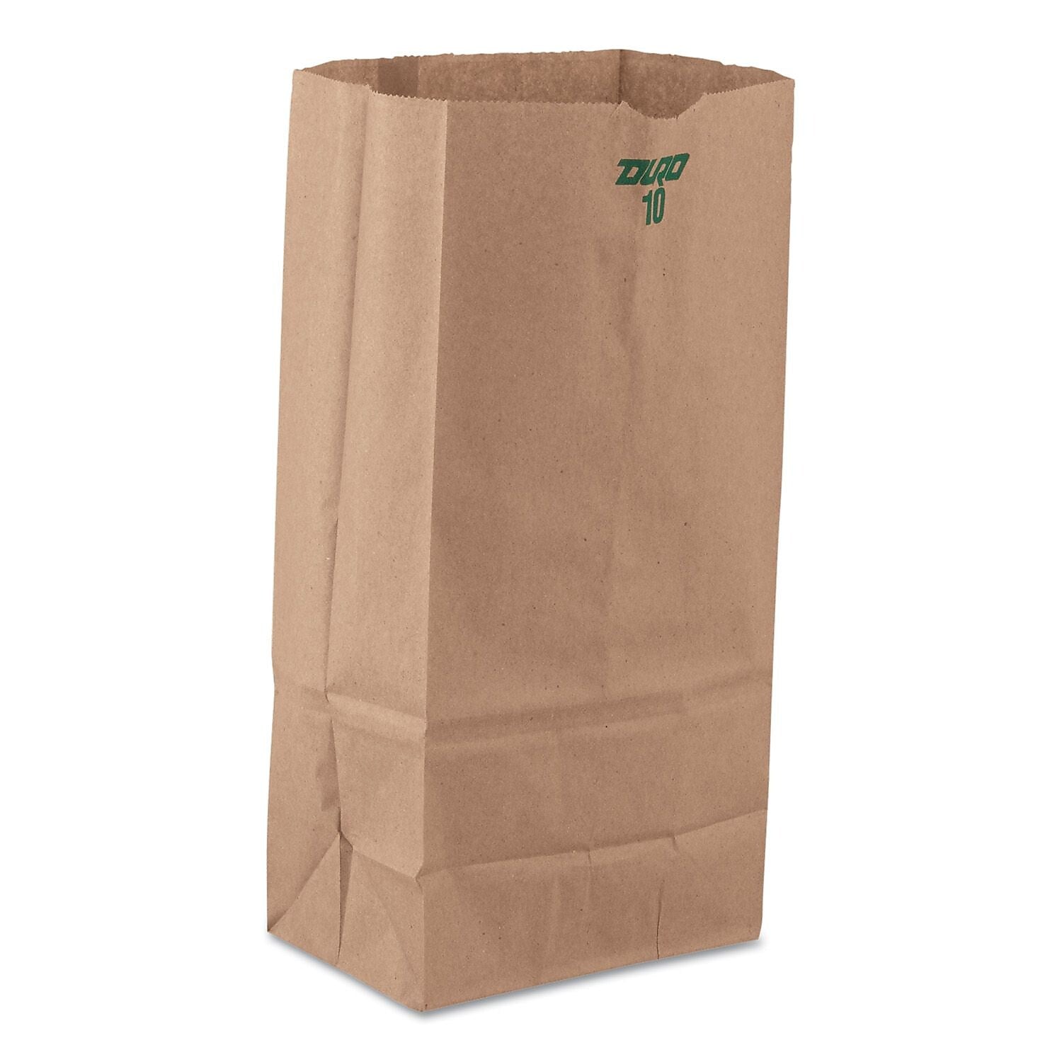 S & G PACKAGING Heavy Duty Natural Paper Grocery Bags , Standard
