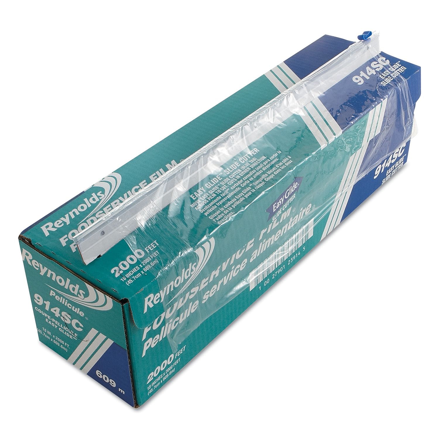 Reynolds ® Foodservice Plastic Film with Slide Cutter 914SC, 18"(W) x 2000'(L)