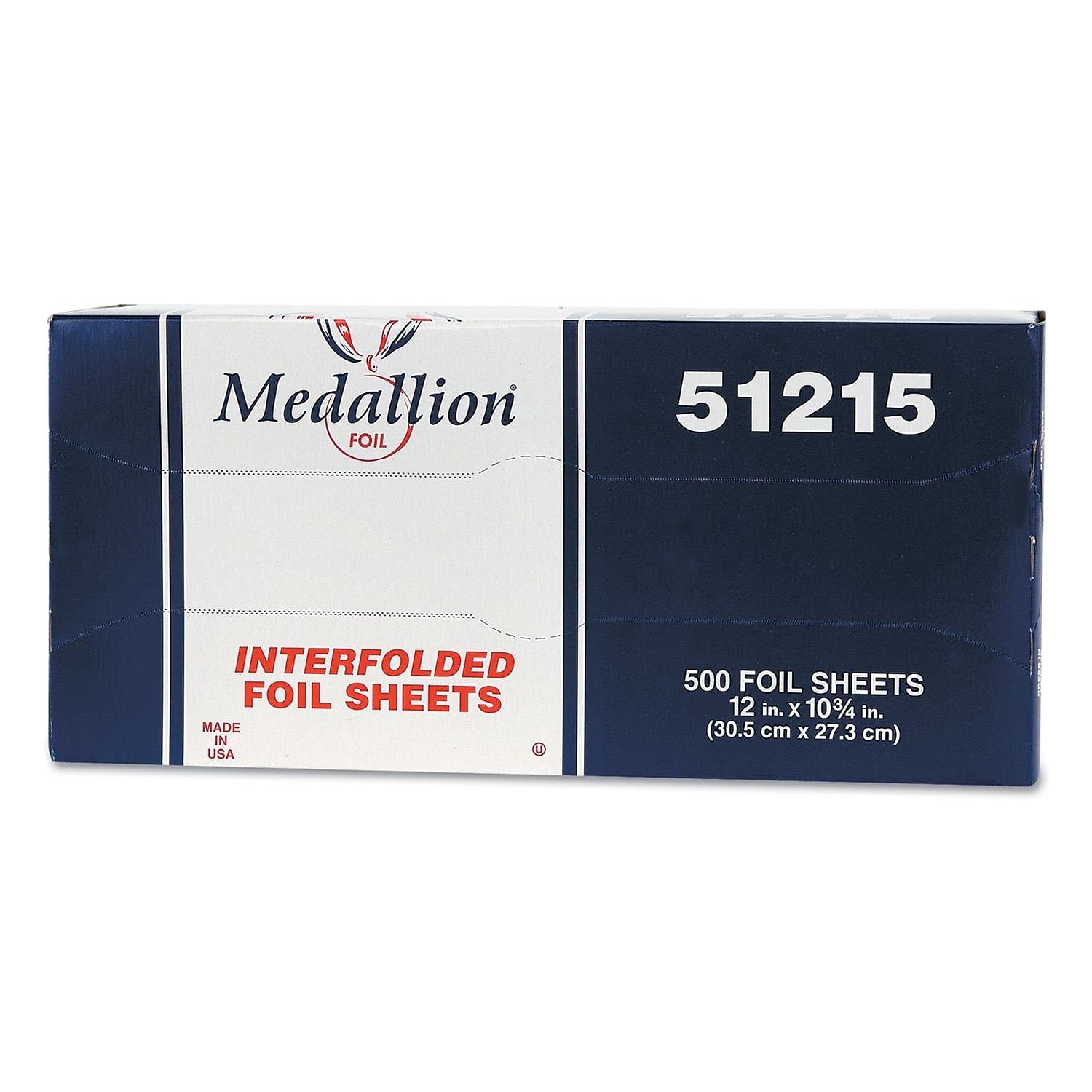 Durable Premier Foil Pop-Up Aluminum Foil Sheets, Interfolded, 12" x 10.75", 3000/Carton (HFA51215)