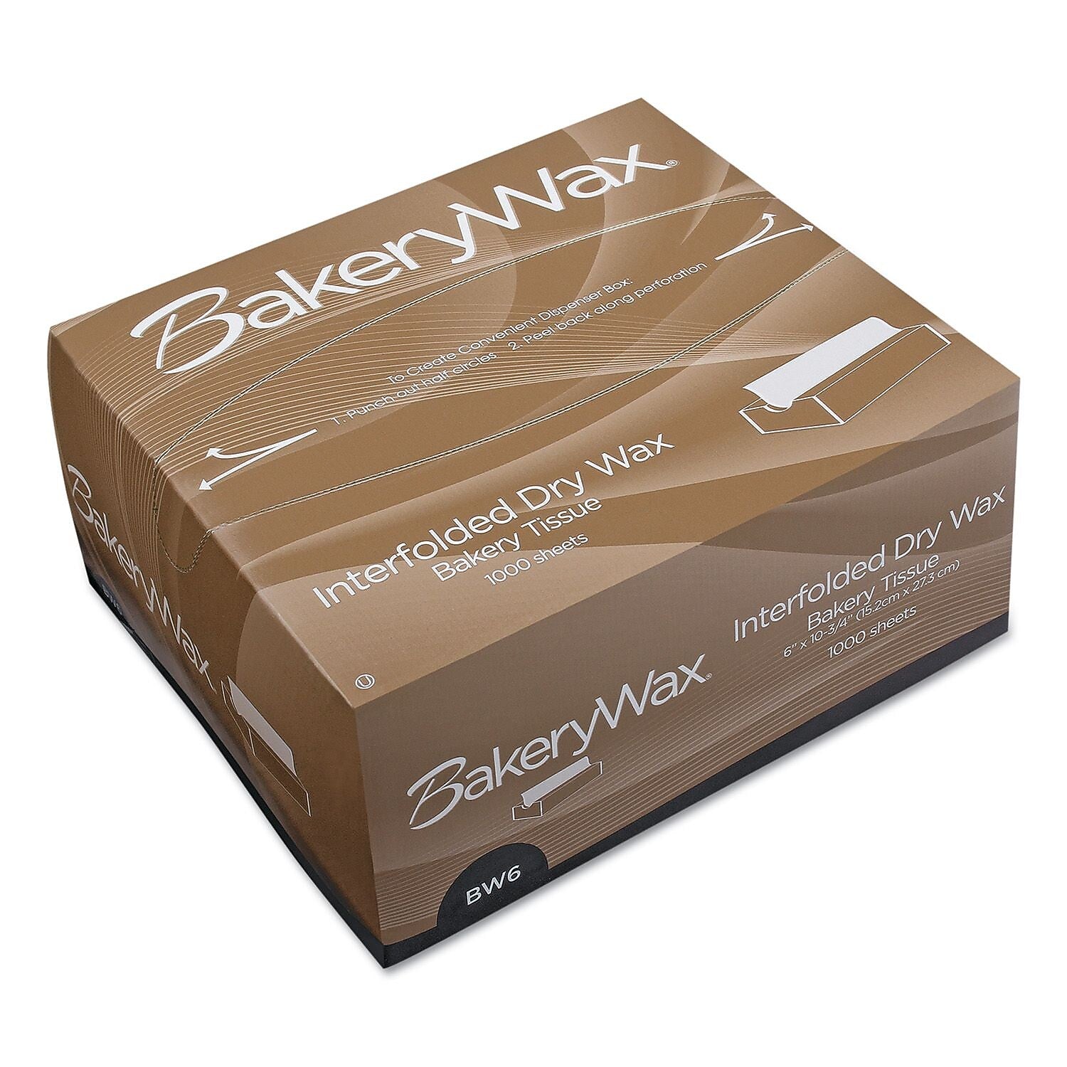 BAGCRAFT Interfolded Drywax Tissue, 8" x 10.75"
