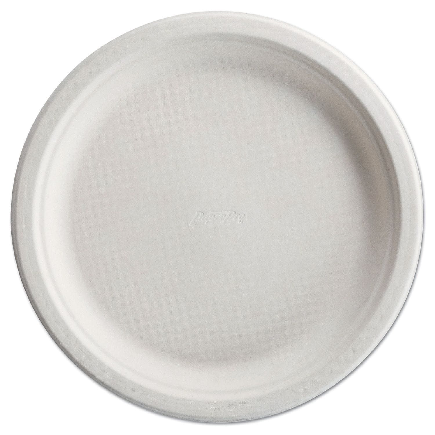 Chinet® Paperpro Naturals Fiber Dinnerware, Plate, 10 1/2" Round Natural 125/Pack, 4 Packs/CT