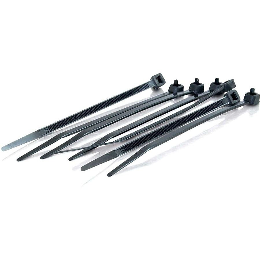 C2G 4in Cable Ties - Black - 100pk