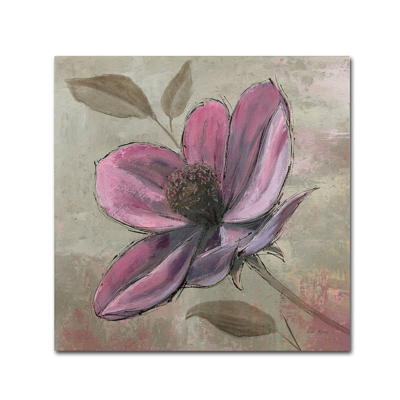Trademark Fine Art WAP0107-C2424GG "Plum Floral III" by Emily Adams 24" x 24" Frameless Art