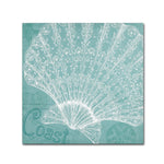 Trademark Fine Art WAP0099-C2424GG "Aqua Treasure III" by Daphne Brissonnet 24" x 24" Frameless Art