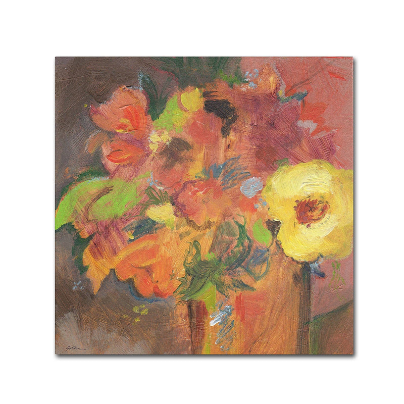 Trademark Fine Art SG5711-C3535GG "Floral Expressions" by Sheila Golden 35" x 35" Frameless Art