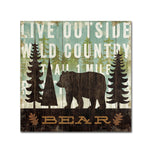 Trademark Fine Art WAP0120-C2424GG "Simple Living Bear" by Michael Mullan 24" x 24" Frameless Art