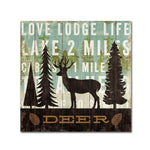 Trademark Fine Art WAP0122-C2424GG "Simple Living Deer" by Michael Mullan 24" x 24" Frameless Art