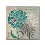 Trademark Fine Art WAP0134-C3535GG "Chrysanthemums I" by Wellington Studio 35" x 35" Frameless Art