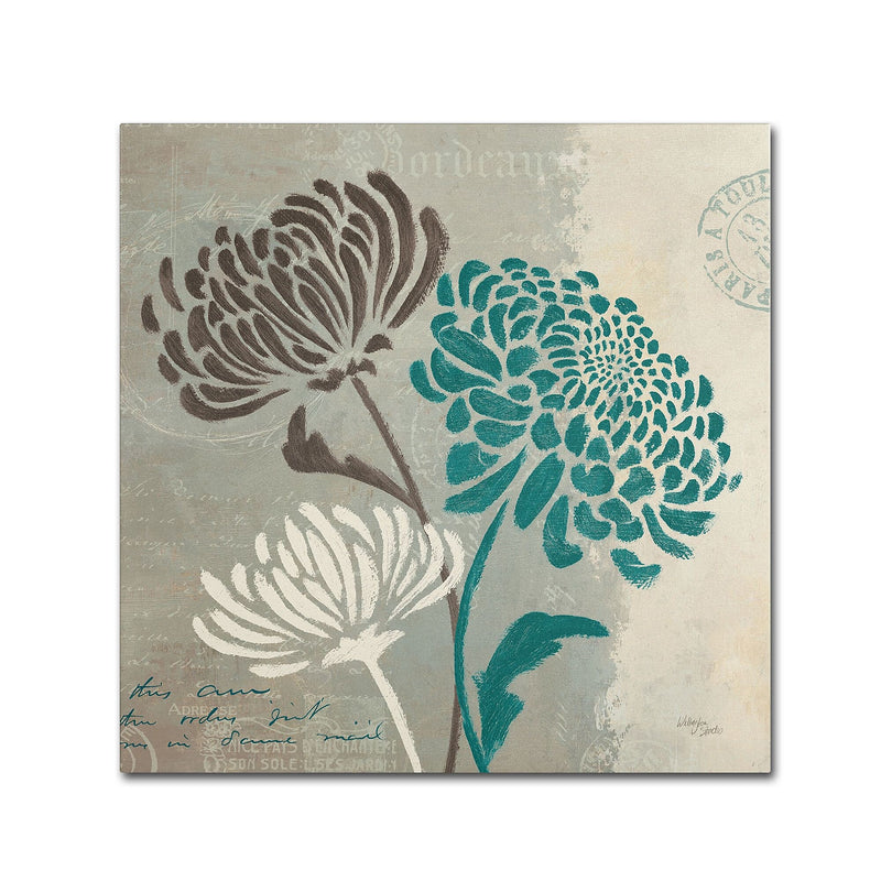 Trademark Fine Art WAP0135-C2424GG "Chrysanthemums II" by Wellington Studio 24" x 24" Frameless Art