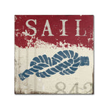 Trademark Fine Art WAP0138-C3535GG "Nautical III Red" by Wellington Studio 35" x 35" Frameless Art