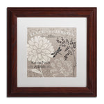 Trademark Fine Art French Linen Garden II by Daphne Brissonnet 11x11 FRM Art, WHT MTD (WAP0101-W1111MF)