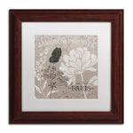 Trademark Fine Art French Linen Garden III by Daphne Brissonnet 11x11 FRM Art, WHT MTD (WAP0102-W1111MF)
