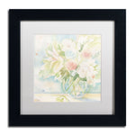 Trademark Fine Art SG5712-B1111MF "Early June Bouquet" by Sheila Golden 11" x 11" FRM Art, WHT MTD