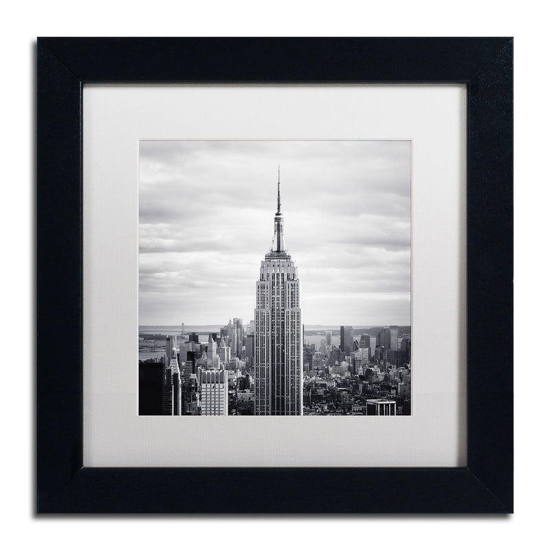 Trademark Fine Art NP0005-B1111MF "Empire" by Nina Papiorek 11" x 11" Framed Art, White Matted