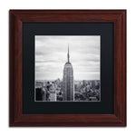 Trademark Fine Art NP0005-W1111BMF "Empire" by Nina Papiorek 11" x 11" Framed Art, Black Matted