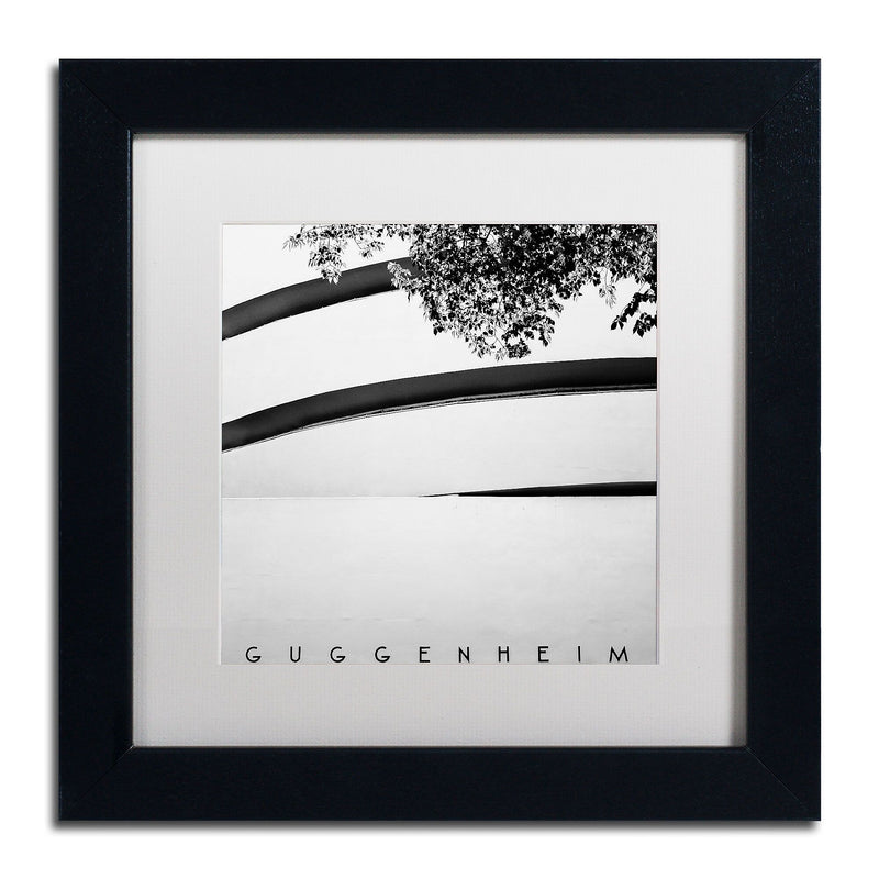 Trademark Fine Art NP0003-B1111MF "Guggenheim" by Nina Papiorek 11" x 11" Framed Art, White Matted