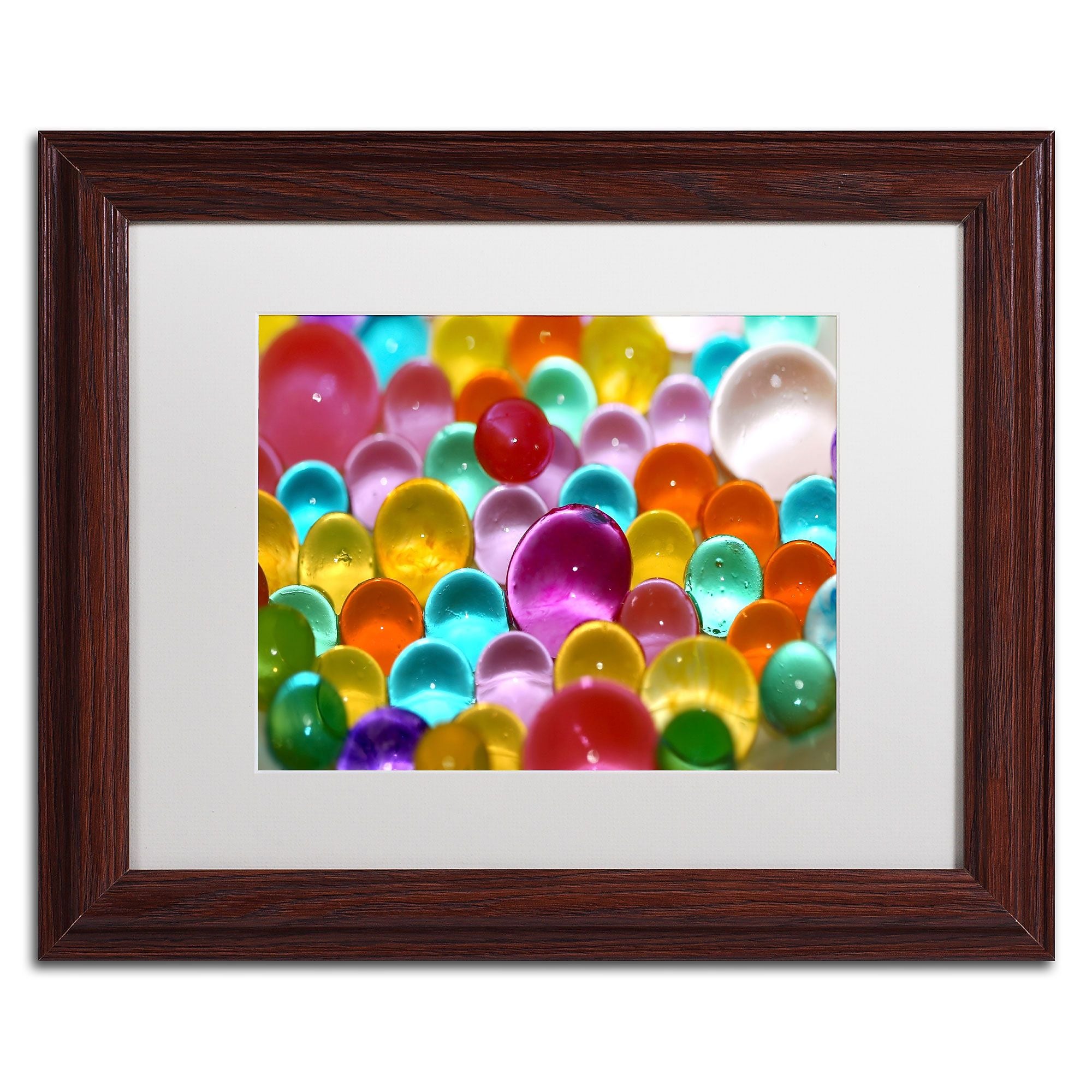 Trademark Fine Art Festival of Colours by Beata Czyzowska Young 11x14 FRM Art, WHT MTD (BC0121-W1114MF)