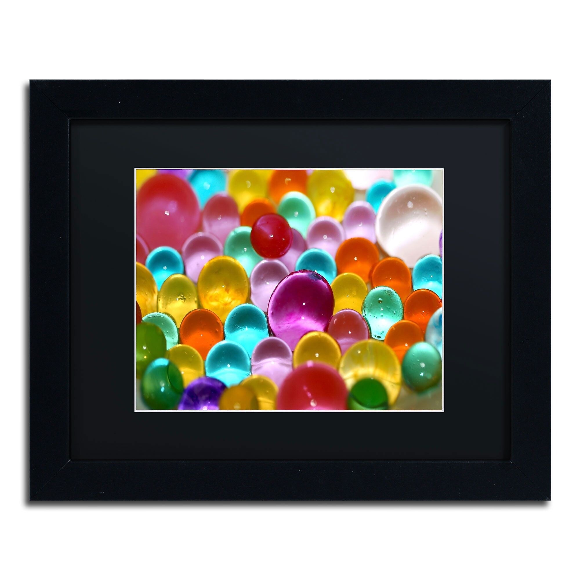 Trademark Fine Art Festival of Colours by Beata Czyzowska Young 11x14 FRM Art, BLK MTD