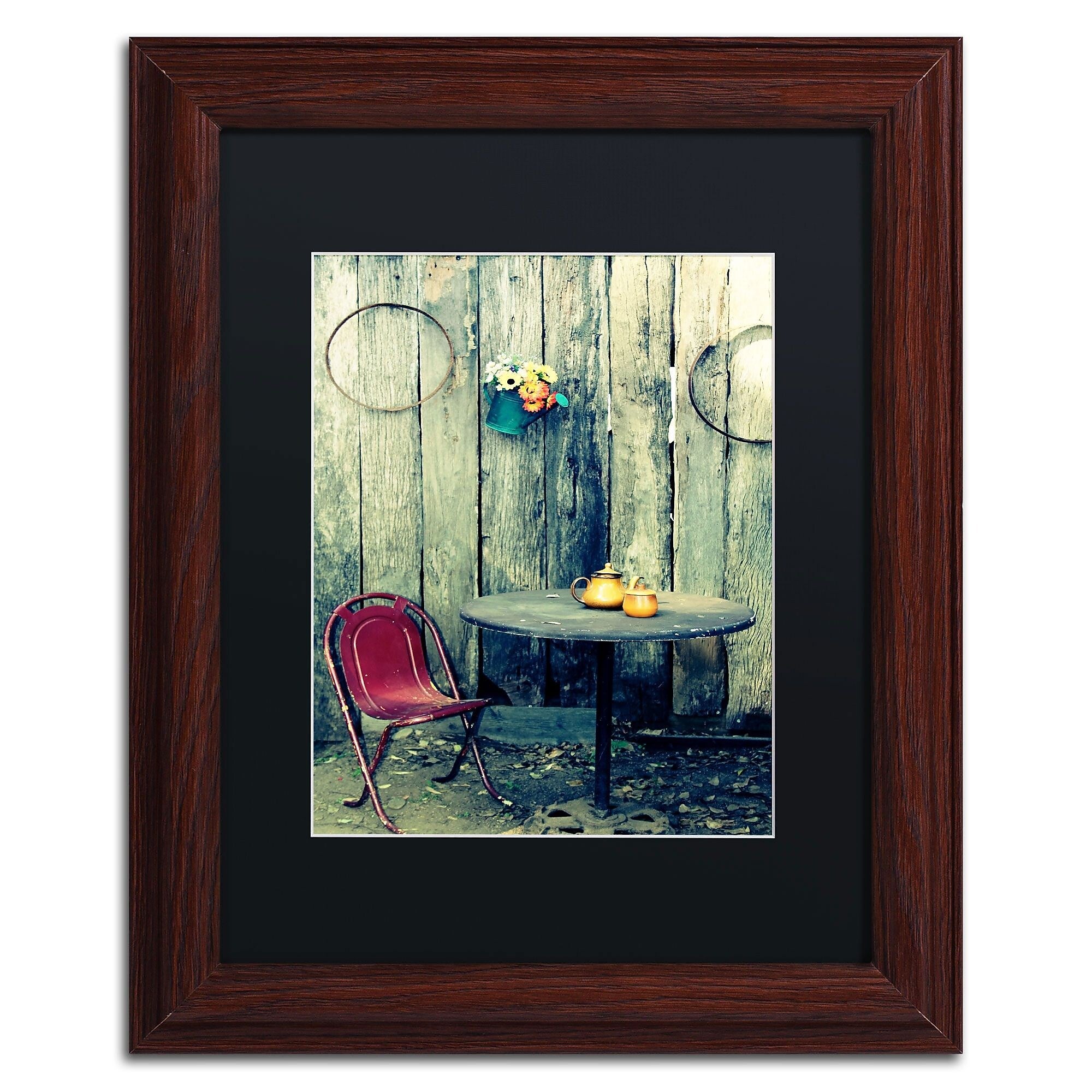 Trademark Fine Art BC0123-W1114BMF From the Past by Beata Czyzowska Young 14x11 FRM Art, BLK MTD