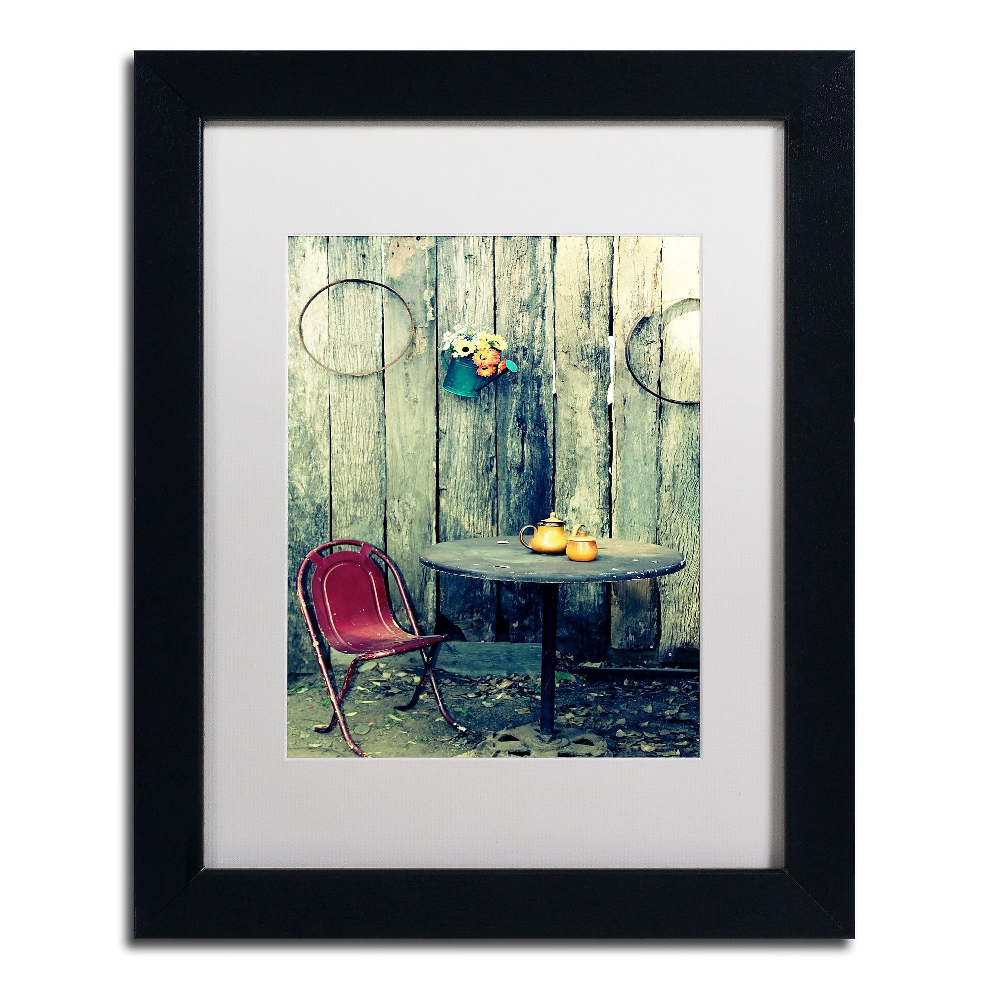 Trademark Fine Art BC0123-B1114MF From the Past by Beata Czyzowska Young 14x11 FRM Art, WHT MTD