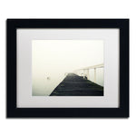 Trademark Fine Art BC0136-B1114MF "No View" by Beata Czyzowska Young 11" x 14" Framed Art, WHT MTD