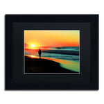 Trademark Fine Art BC0148-B1114BMF Sunrise Walking by Beata Czyzowska Young 11x14 FRM Art, BLK MTD