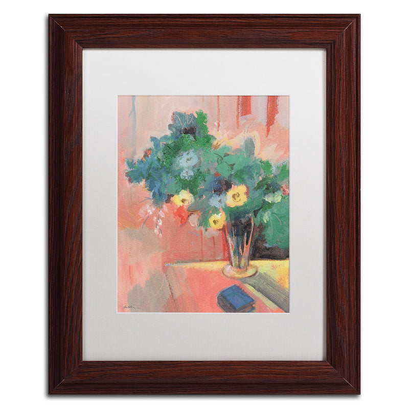 Trademark Fine Art SG5710-W1114MF "Bouquet for Bonnard" by Sheila Golden 14" x 11" FRM Art, WHT MTD