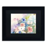 Trademark Fine Art SG5702-B1114BMF "Mystic Garden" by Sheila Golden 11" x 14" Framed Art, BLK MTD