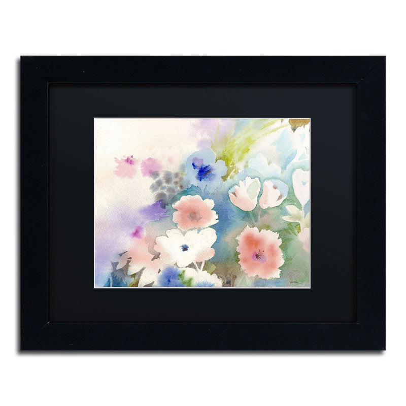 Trademark Fine Art SG5702-B1114BMF "Mystic Garden" by Sheila Golden 11" x 14" Framed Art, BLK MTD