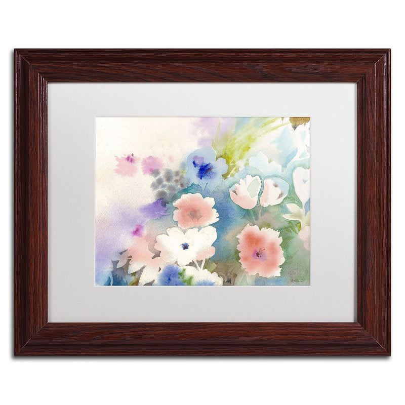 Trademark Fine Art SG5702-W1114MF "Mystic Garden" by Sheila Golden 11" x 14" Framed Art, WHT MTD