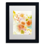 Trademark Fine Art SG5703-B1114MF "Orange Reflection" by Sheila Golden 14" x 11" Framed Art, WHT MTD