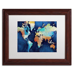 Trademark Fine Art WAP0123-W1114MF "Seasons Change" by Michael Mullan 11" x 14" Framed Art, WHT MTD