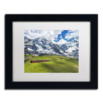 Trademark Fine Art Beautiful Switzerland by Philippe Sainte-Laudy 11x14 FRM Art, WHT MTD (PSL0297-B1114MF)