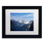 Trademark Fine Art The Morning Comes Over the Swiss Alps by Philippe Sainte-Laudy 11x14 FRM Art, WHT (PSL0323-B1114MF)