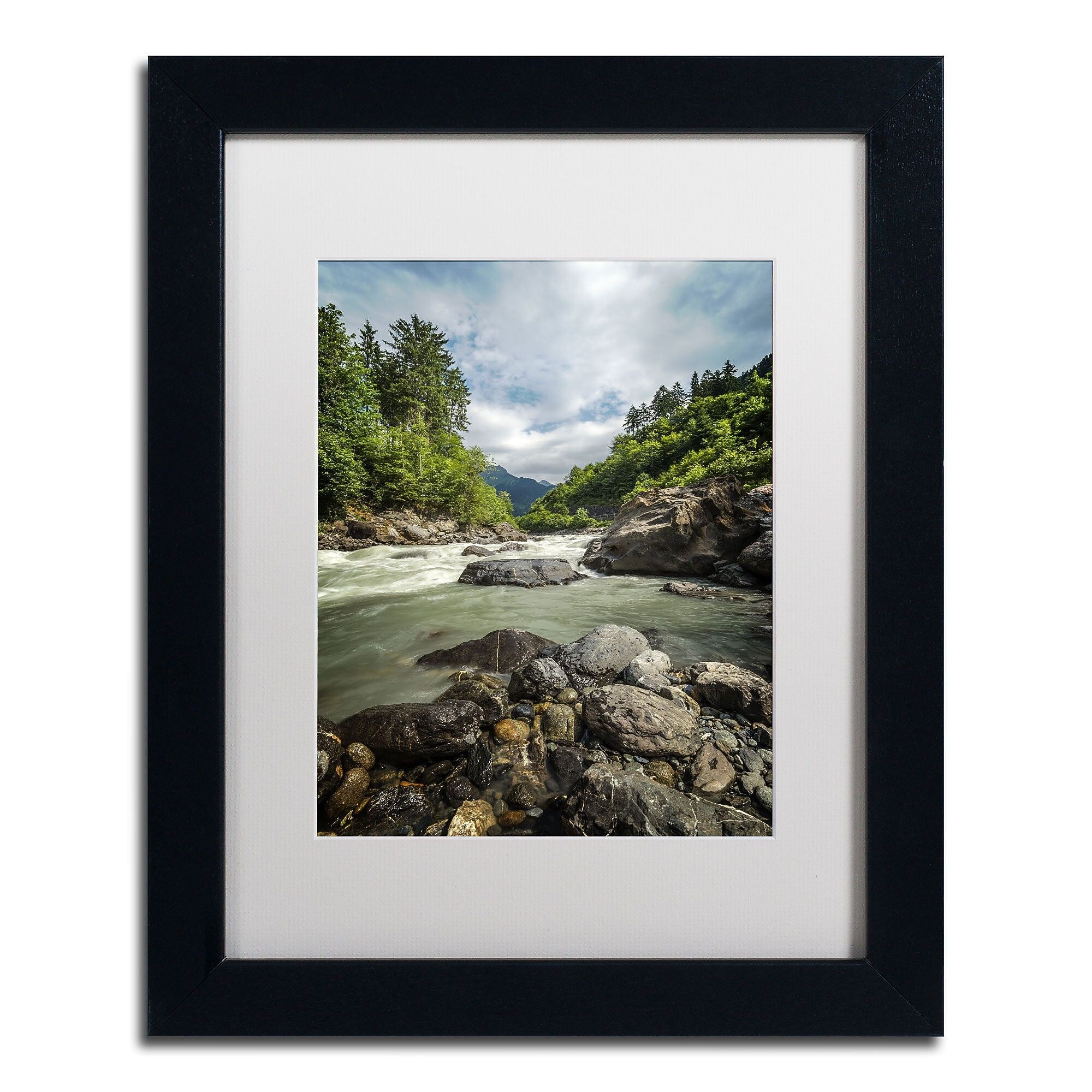 Trademark Fine Art PSL0328-B1114MF "Waterland" by Philippe Sainte-Laudy 14" x 11" FRM Art, WHT MTD