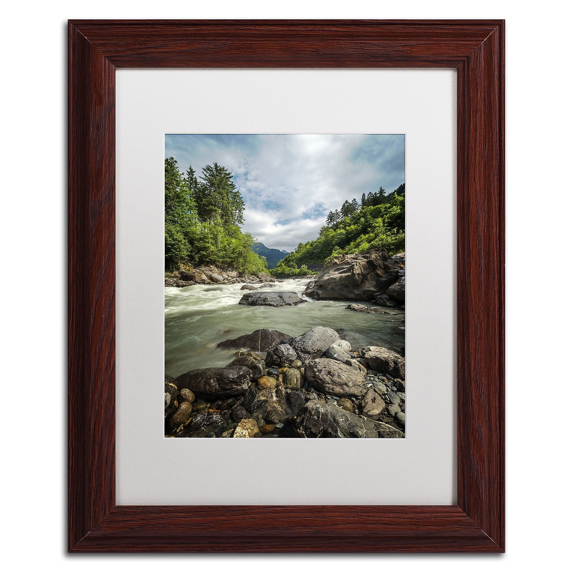 Trademark Fine Art PSL0328-W1114MF "Waterland" by Philippe Sainte-Laudy 14" x 11" FRM Art, WHT MTD
