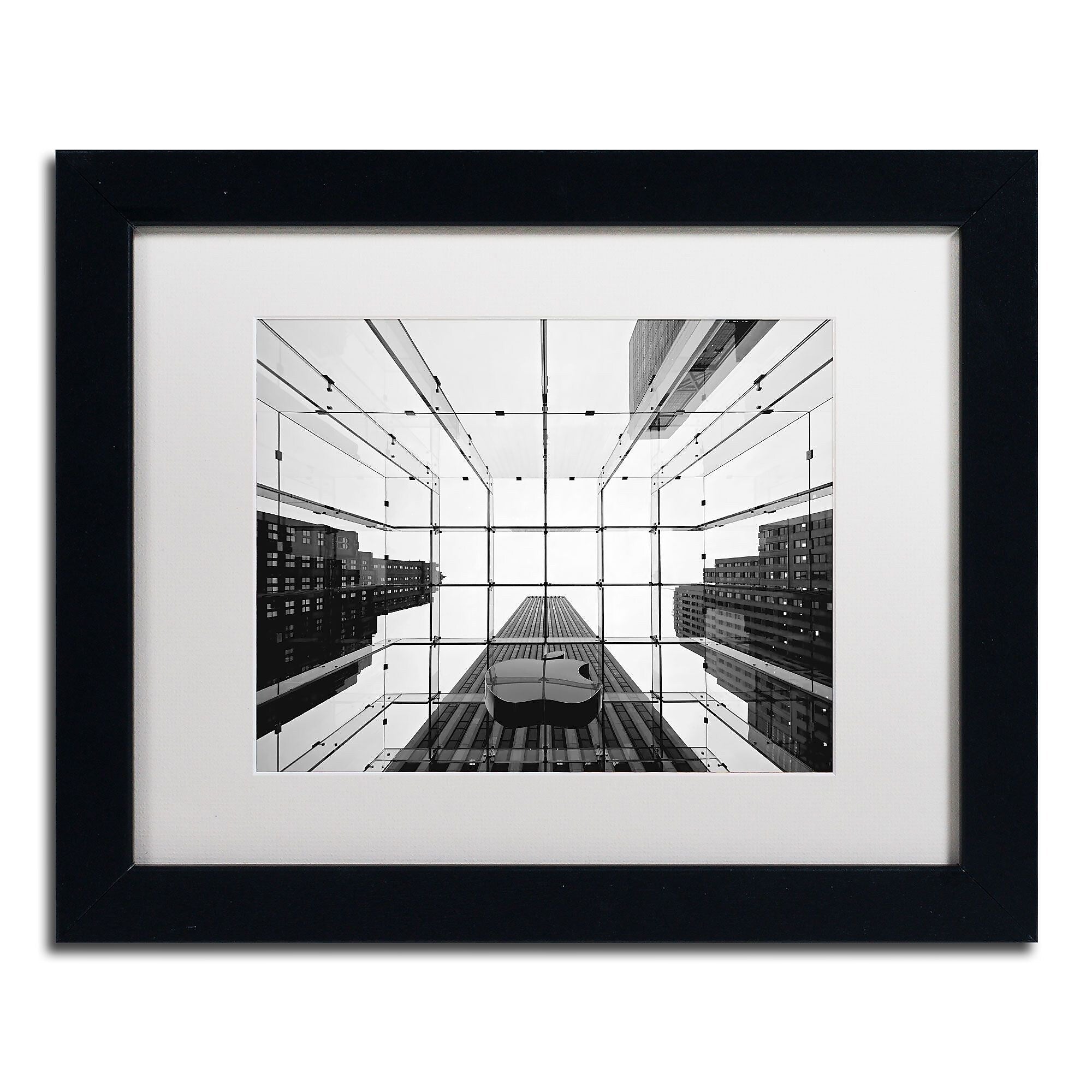 Trademark Fine Art NP0010-B1114MF "Big Apple I" by Nina Papiorek 11" x 14" Framed Art, White Matted